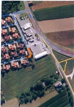 Zapora ceste Pod Borovci