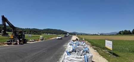 Rekonstrukcija ceste in pločnika Vodice-Zapoge