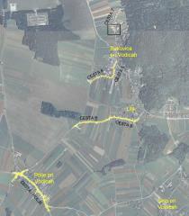 Trasa predvidene sočasne gradnje v naseljih Polje, Utik in Bukovica