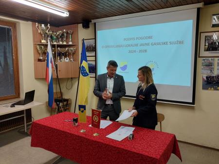 Podpisana pogodba o opravljanju gasilske službe v občini Vodice