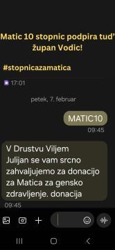 Podpora akciji Stopnica za Matica