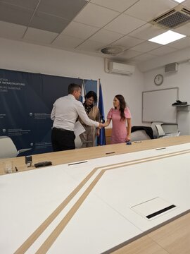 Podpis pogodbe za pričetek gradnje na Skaručni (foto: OV)