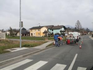 Popravilo jaškov na Kamniški cesti
